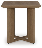 Serene Bay - Square End Table - Dark Brown