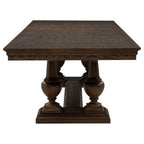 Ridgewell 9-piece Rectangular Trestle Dining Set Dark Oak