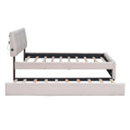Upholstered Platform Bed With Trundle