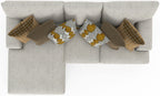 Tori - Sectional With Comfort Coil Seating And Accent Pillows Included
