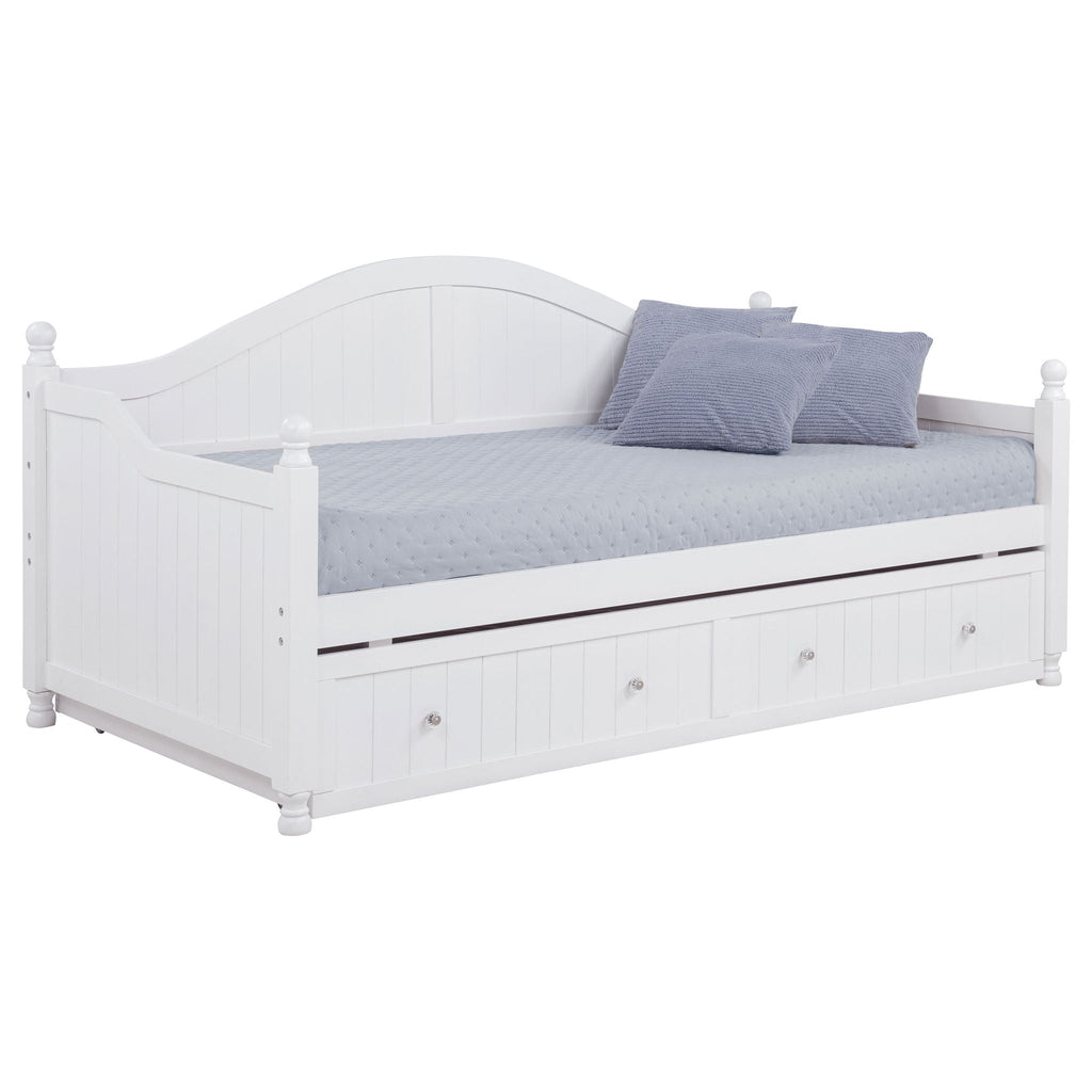 Julie Ann Wood Twin Daybed with Trundle White