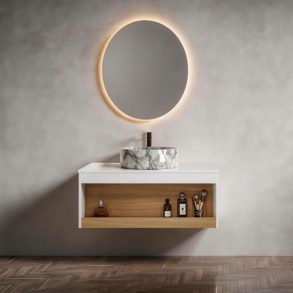 Floating Bathroom Vanity With Vessel Sink