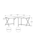 Computer Desk, Home Office, Corner, L Shape, Laptop, Contemporary / Modern