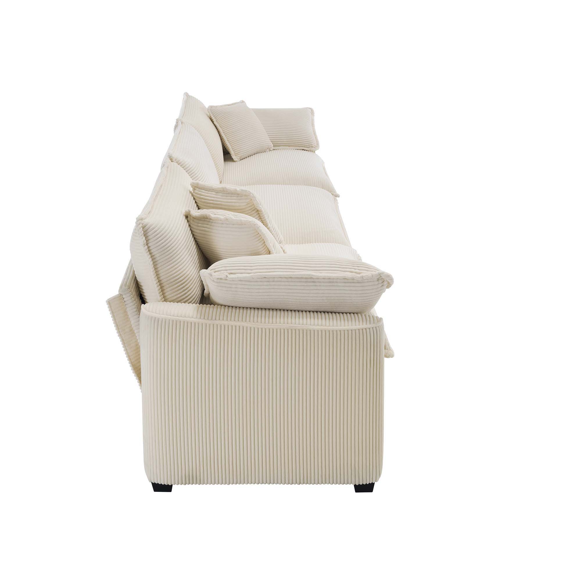 Elegant Oversized Sectional Sofa Set With Deep Seats And Flexible Layout