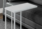 Accent Table, C - Shaped, Tempered Glass, Stylish Design Contemporary & Modern