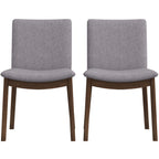 Laura - Mid-Century Modern Solid Wood Dining Chair (Set of 2)