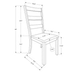 Dining Chair, Side, Upholstered For Dining Room, Transitional (Set of 2) - Beige