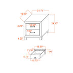 Soluto - Nightstand - Gray / Black