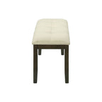 Bench, Rectangular, Hallway, Upholstered, Transitional - Cream