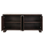 Edwyn - Server With Marble Top - Natural Marble Top & Espresso Finish
