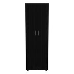 Armoire Organiser, Two Shelves, Rod, Double Door Cabinet Armoire