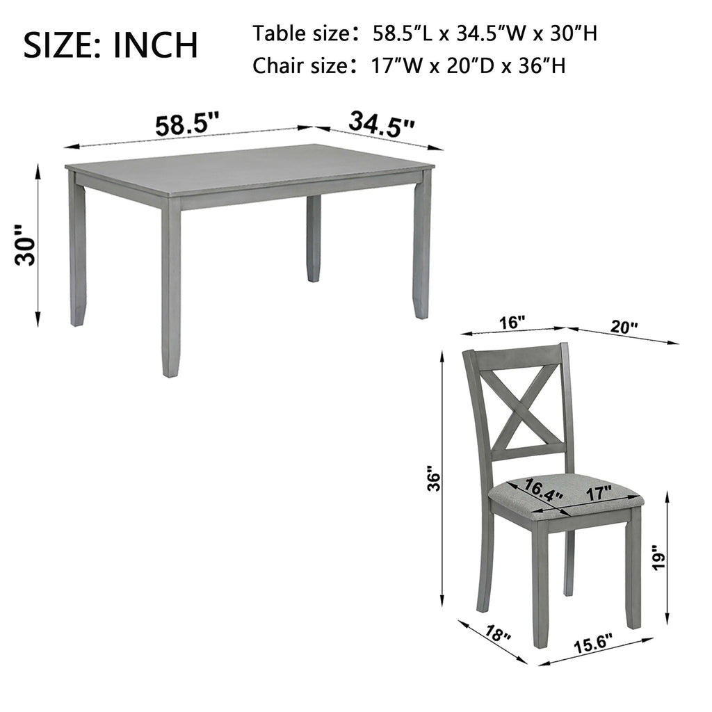 Kitchen Dining Set, Rectangular Dining Table