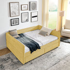 Upholstered Daybed & 2 Drawers