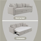 Connie - Sofa With Sleeper - Gray Boucle