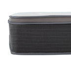 12'' Hybrid Mattress In A Box, Plush Gel Memory Foam Mattress Top With Pocket Coil Base - Gray / White - Queen