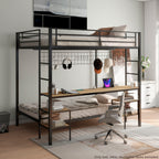 Ethan - Bunk Bed With Desk, Charging Station, Storage Shelves