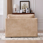Farmhouse Accent Chair With 2 Bolster Pillows