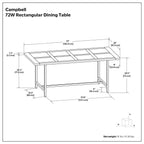 Campbell - Handcrafted Dining Table