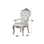 Gorsedd - Arm Chair (Set of 2) - Cream Fabric & Golden Ivory