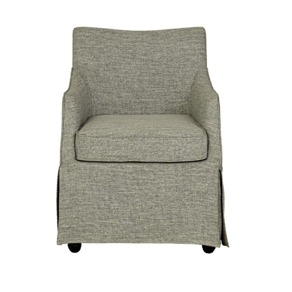 London - Upholstered Skirted Dining Arm Chair