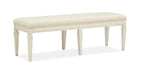 Newport - Bench With Upholstered Seat - Alabaster