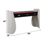 Jamonica - Vanity Desk - Gray & Dark Brown