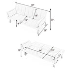 Sofa Bed With Foldable Design And Cup Holder