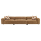 Zoey - Modular - Armless Chair - Chocolate Suede