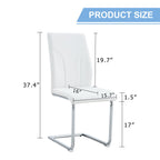 Modern Dining Chairs With High Backrest And Sturdy Legs