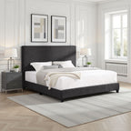 Platform Bed & Upholstered Headboard