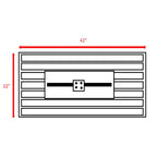 Rectangular Fire Pit With Frame Elegant Design