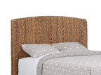 Laughton Banana Leaf Queen Panel Bed Amber