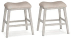 Skempton - Upholstered Stool (Set of 2) - White