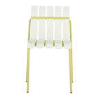 4 Piece Set Of Modern Color Block Designed Single Chairs With Round Table