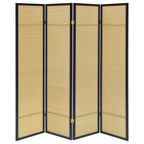 Pearce 4-panel Bamboo Room Divider Folding Screen Natural
