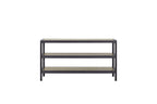 Console Table With Insets - Black