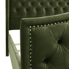 Marcella - Upholstered Shelter Headboard Bed Set