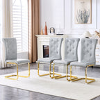 Elegant Design Alligator Skin Upholstered Dining Chairs