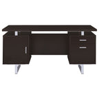 Lawtey 60-inch 2-drawer Office Computer Desk Cappuccino