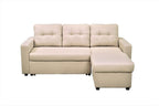 Convertible L Shaped Sectional Sleeper Sofa Bed, Saving Pull Out Couch