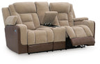 Mixed Motion - Power Reclining Loveseat With Console / Adjustable Headrest