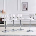 Adjustable Height Bar Stools With Footrest For Kitchen Island (Set of 2)