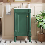 French Style Bathroom Cabinet With Sink, Adjustable Shelf