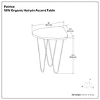 Patrice - Handcrafted Metal And Wood Accent Table