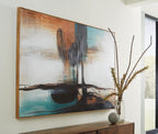 Brunonia - Wall Art - Teal / Orange / Black