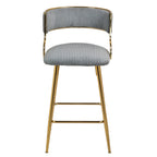 Counter Height Bar Stools With Powder Coating Base And Footrest (Set of 2) -