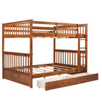 Bunk Bed With Ladders And 2 Storage Drawers