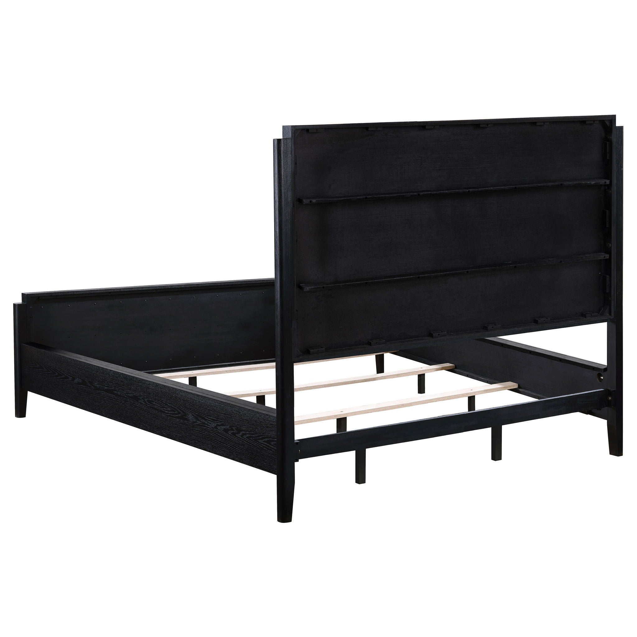 Brookmead 4-piece Upholstered Cal King Bedroom Set Black