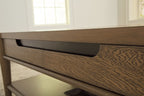 Roanhowe - Rectangular Cocktail Table - Brown