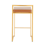 Fuji - Contemporary / Glam Design Counter Stool (Set of 2)
